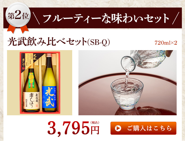 2位：光武飲み比べセット(SB-Q)