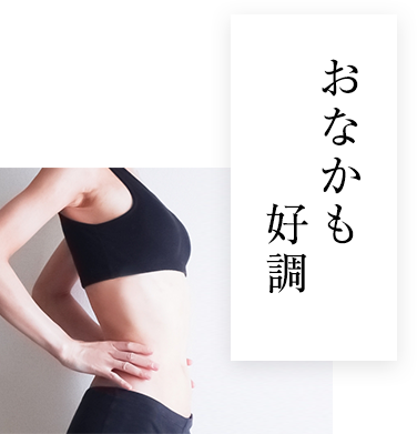 おなかも好調