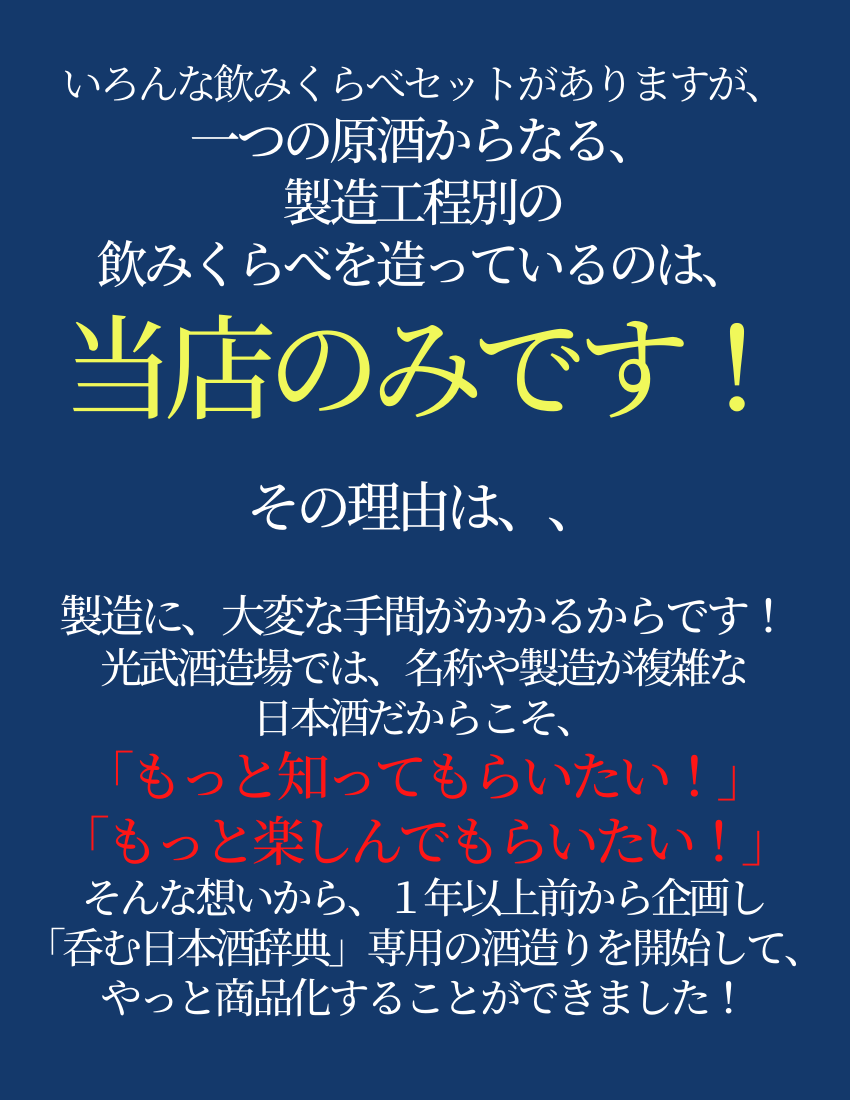 飲み比べ　当店のみ