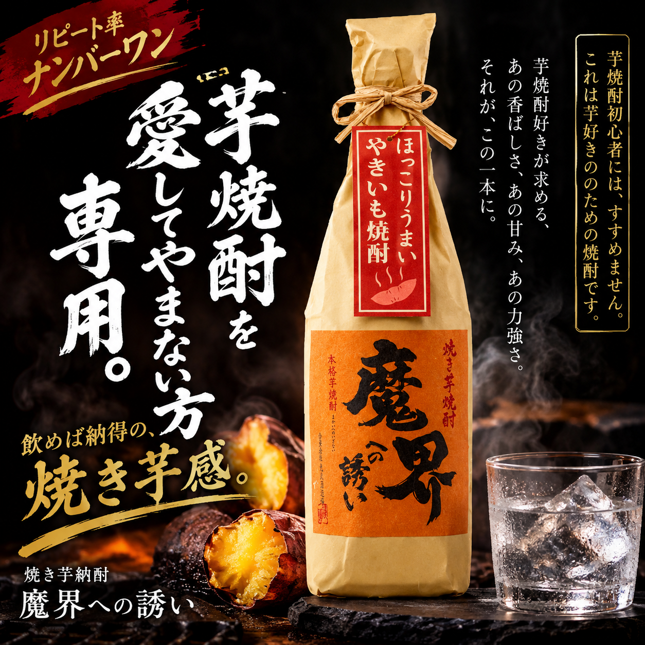 焼き芋焼酎 芋焼酎 人気 やきいも 魔界への誘い